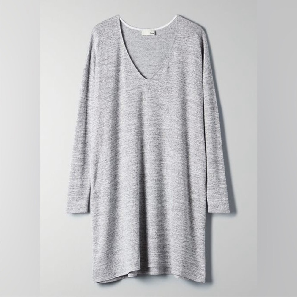 Wilfred Free Gail V Neck Long Sleeve Dress Small Oversized - Picture 1 of 10